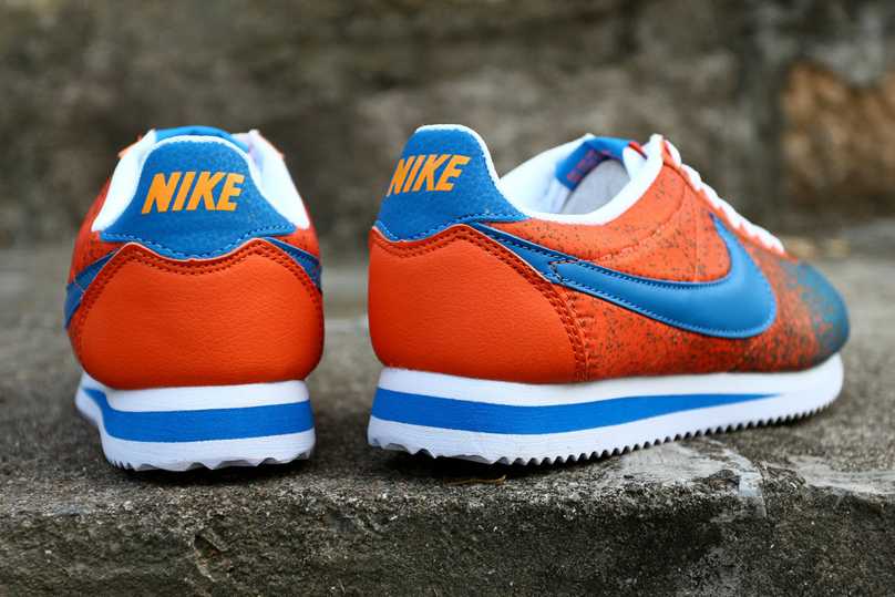nike cortez 2014 art la collecte basket 2014 Degrade Orange Bleu vendre
